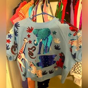 Light Blue Sequin Animal Set